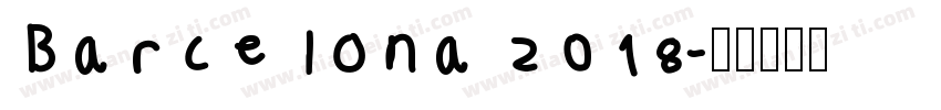 Barcelona 2018字体转换